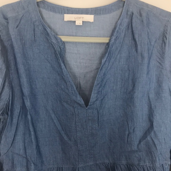 Loft Chambray Long Tunic Medium - Picture 3 of 8